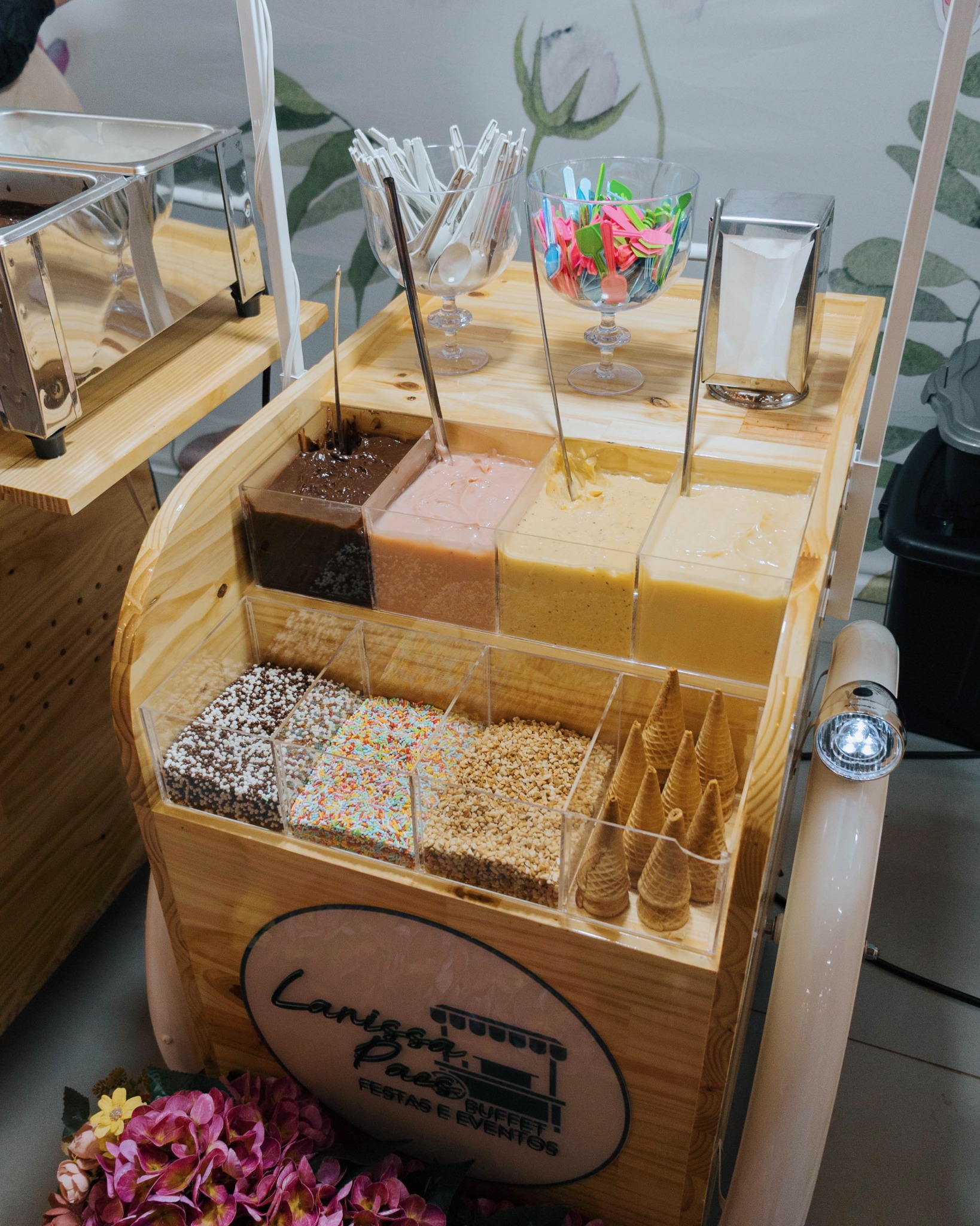 Carrinho gourmet de doces
