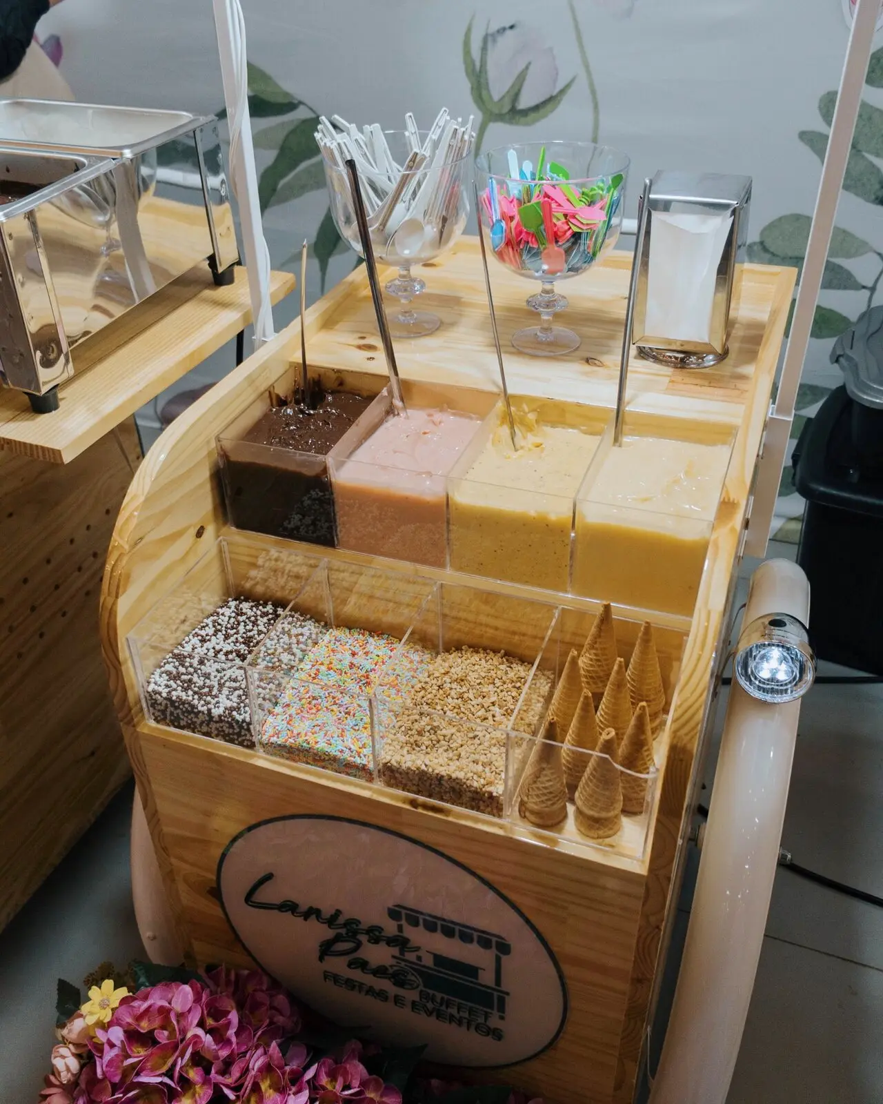 Carrinho gourmet de doces